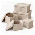 Folding storage boxes