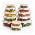 Plastic food storage containers
